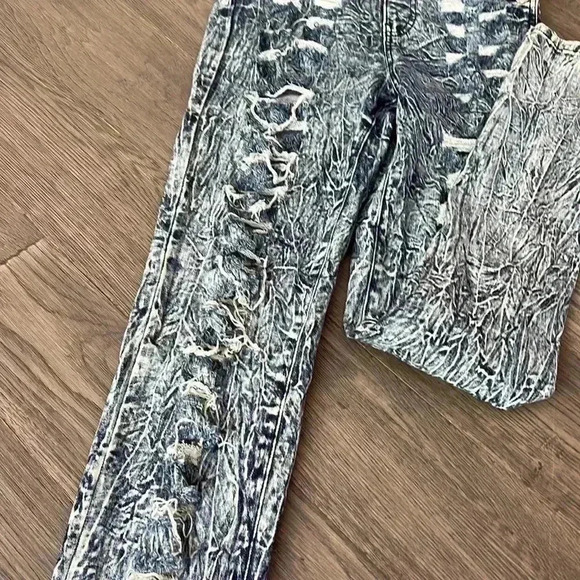 APHRODITE | Destroy wash ripped style overalls - Picture 4 of 11